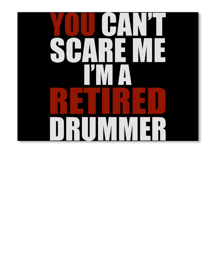 Retired Drummer Funny Gifts Sticker, Funny Gifts For Landscapers