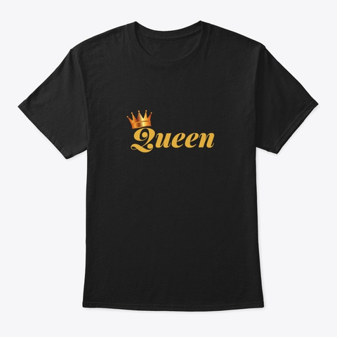 Queen Black T-Shirt Front