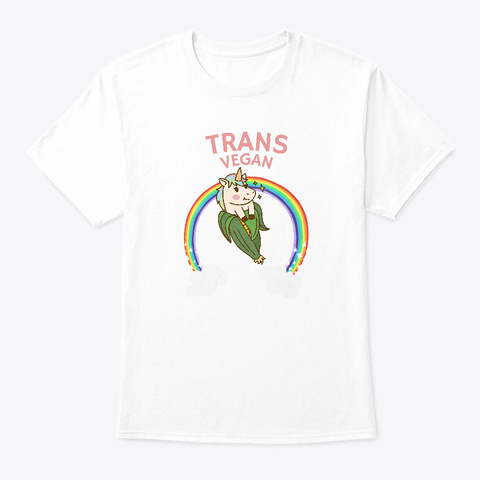 Trans Vegan White T-Shirt Front