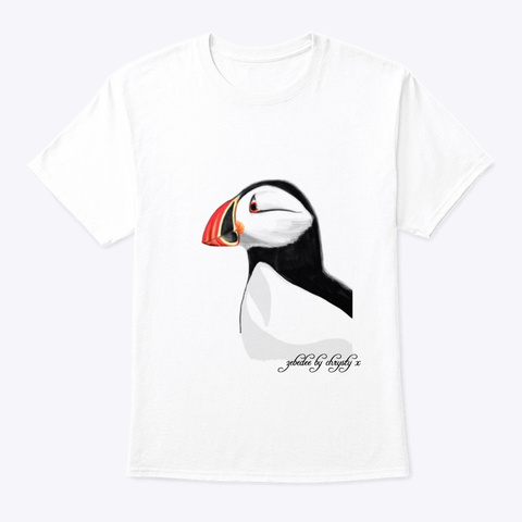 Puffin  White T-Shirt Front