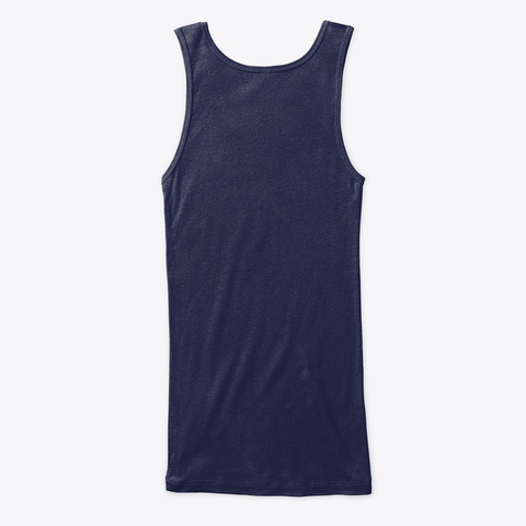 The Big Push Fitted Tank Top Girls Navy T-Shirt Back
