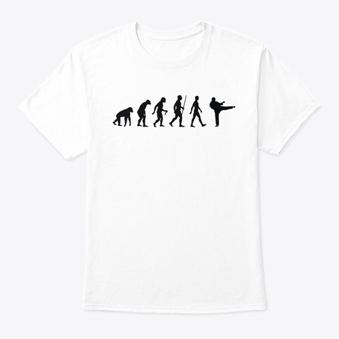 Karate Evolution White T-Shirt Front