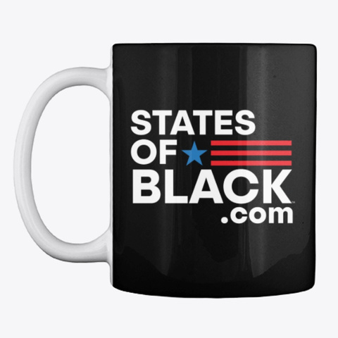 States Of Black™ Black T-Shirt Front
