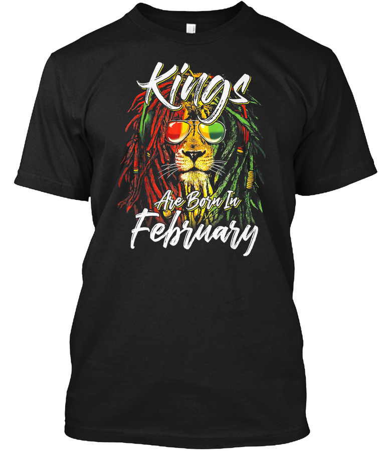 Kings Are Born In February Lion Colorful