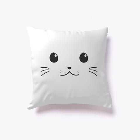 Cute Pet Pillow White Kaos Front