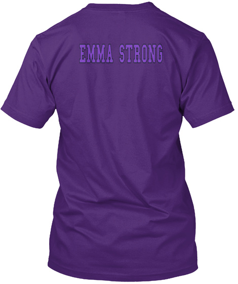 Emma Strong Purple T-Shirt Back
