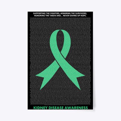 Kidney   2194 Names Poster (93373p) Black T-Shirt Front