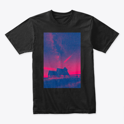 Red Nights Black T-Shirt Front