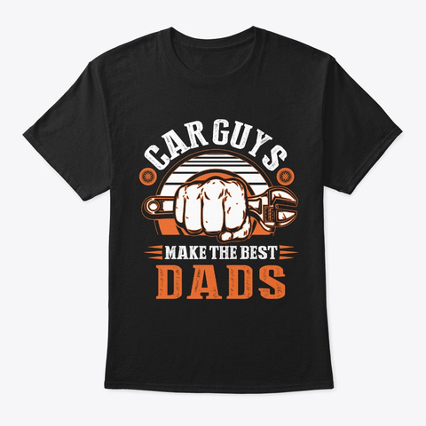 Mechanic Tshirt Car Guys Dads Fathers Da Black T-Shirt Front