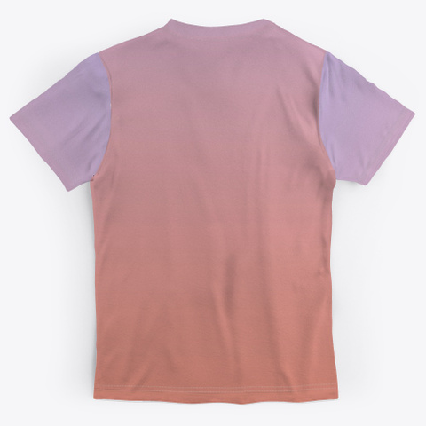 Rose Abstract Color Gradient Minimal Art Standard T-Shirt Back