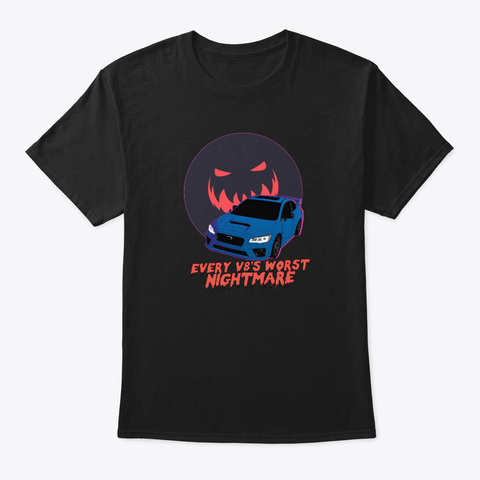 Turbo Subie The Nightmare Black T-Shirt Front