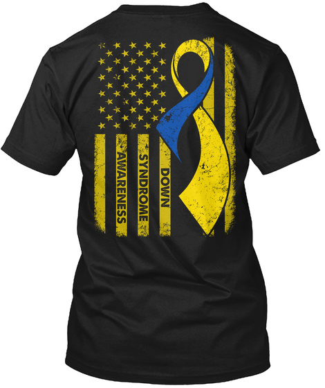 Down Syndrome Awareness Black T-Shirt Back