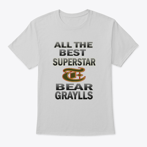 Superstar Bear Graylls Light Steel T-Shirt Front
