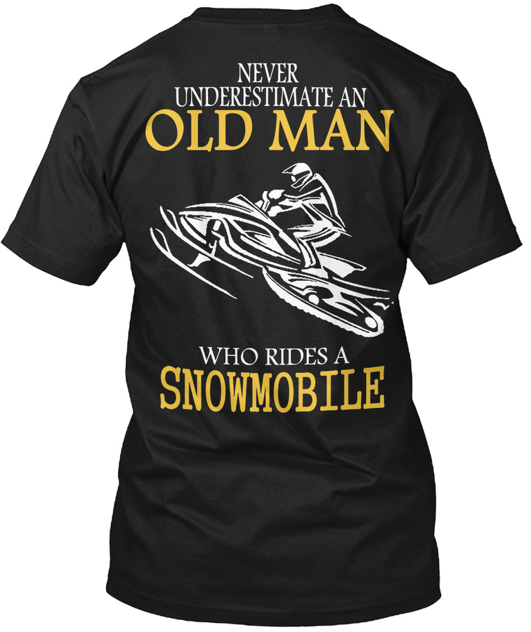 Snowmobile Old Man Unisex Tshirt