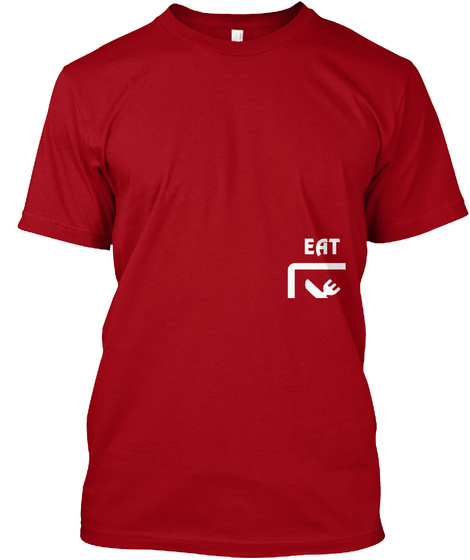 Eat Sleep Play 
 I'm A Water Polo Player, 
What's Your Superpower? Deep Red T-Shirt Front