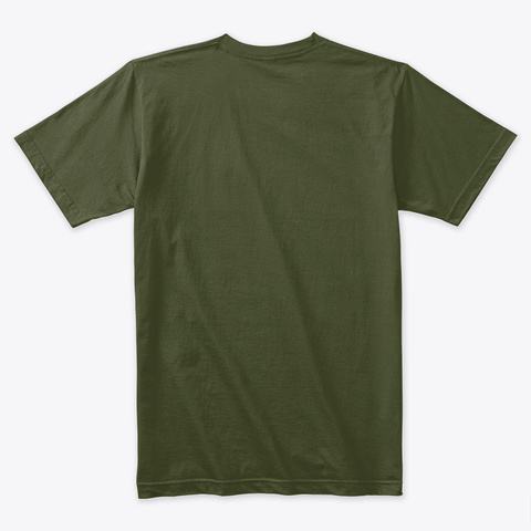Surf, Bike, Paddle & Camp T Shirt Military Green T-Shirt Back
