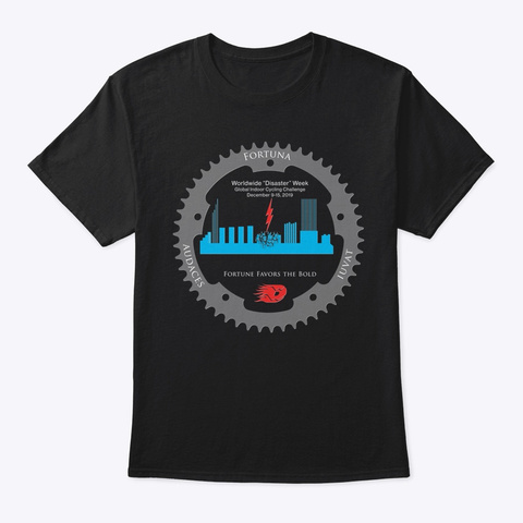 Wwdw Indoor Cycling Challenge Tee Black T-Shirt Front