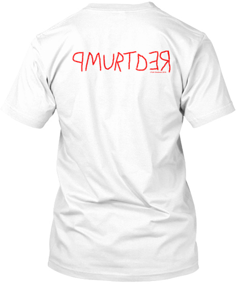 Pmurtder White T-Shirt Back