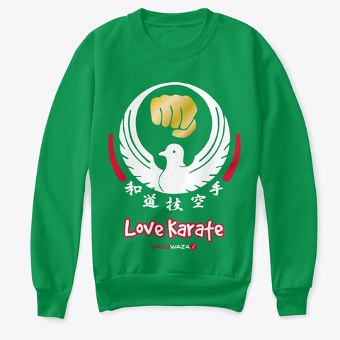 Love Karate For Kids Kelly Green  Maglietta Front