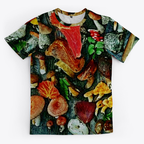 Shrooms | Colorful Trippy Warped World Standard T-Shirt Front