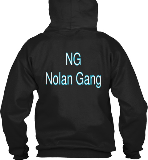 Ng
Nolan Gang Black T-Shirt Back