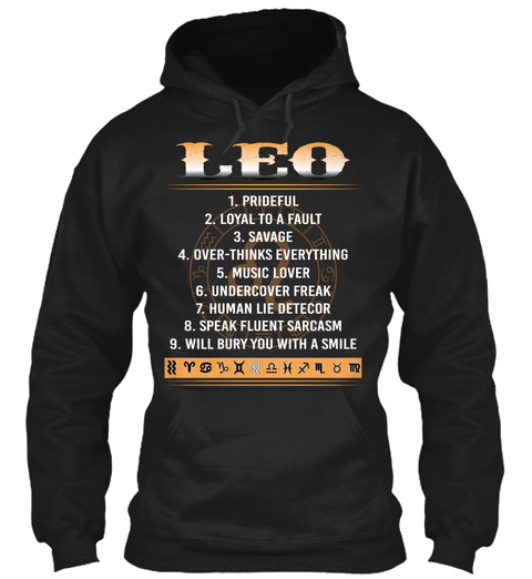 Leo Zodiac Hoodie - Leo Horoscope Shirt