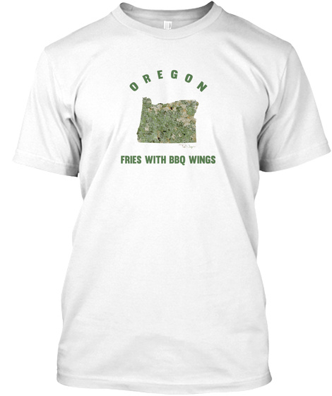 Or Oregon State Fries Bbq Wings 420 Tee