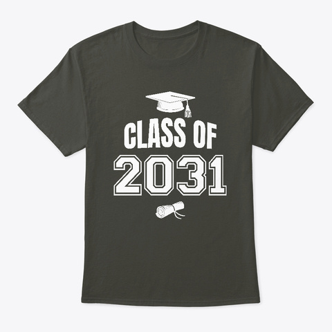 Kindergarten Class 2031 Graduation Smoke Gray T-Shirt Front