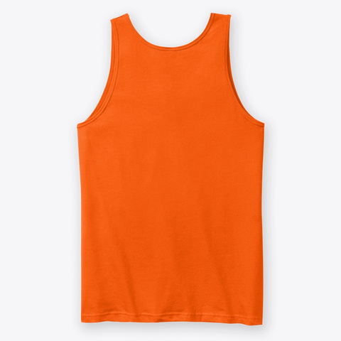 Rhythm Bastard 80's Logo Tank Orange T-Shirt Back