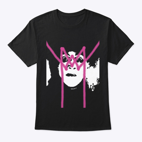 Weird Mask Logo Black T-Shirt Front