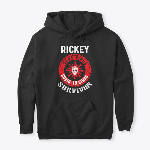Rickey The Survivor Black T-Shirt Front