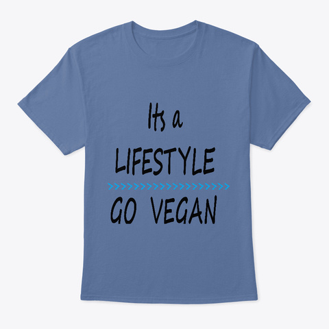 Its A Lifestyle Denim Blue Camiseta Front