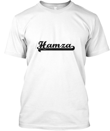 Hamza White T-Shirt Front