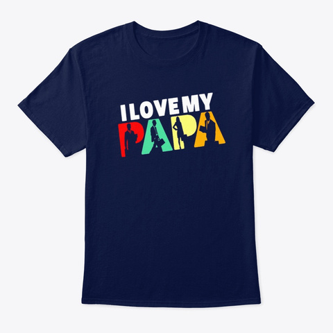 Ilovemy
Papa
 Navy áo T-Shirt Front