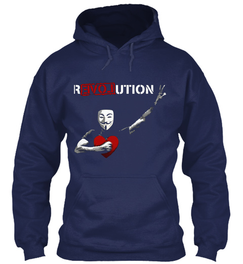 Revolution Navy T-Shirt Front