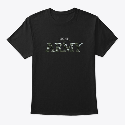 Light Army Collection Black T-Shirt Front