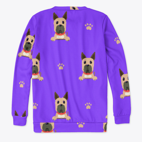 Purple Cute Great Dane Sweatshirt Standard Camiseta Back