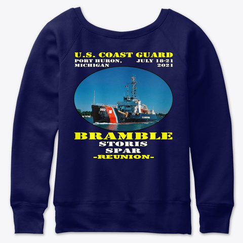 Bramble (Wlb 392) Navy  T-Shirt Back