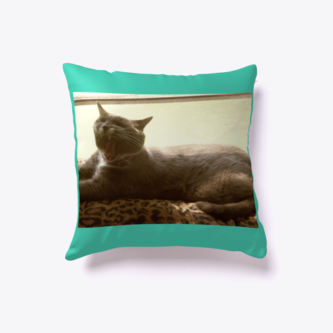 Pillow Cat.Ljd Rea Collection Ricki Aqua Camiseta Front