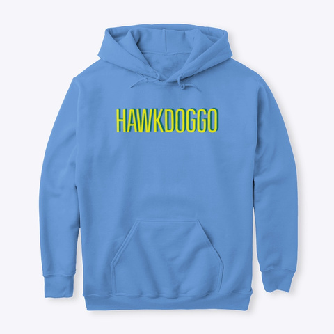 Hawk Doggo Carolina Blue T-Shirt Front