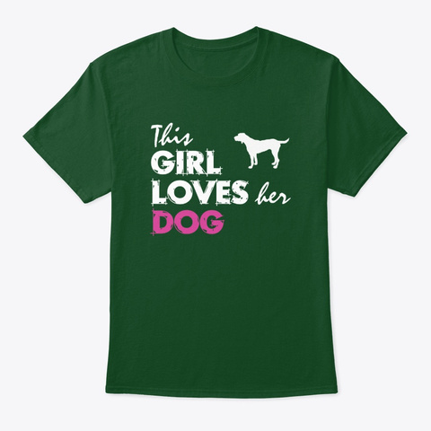 This Is My German Wirehaired Pointer Deep Forest T-Shirt Front