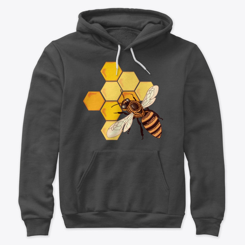 Honey Bee Dark Grey Heather T-Shirt Front