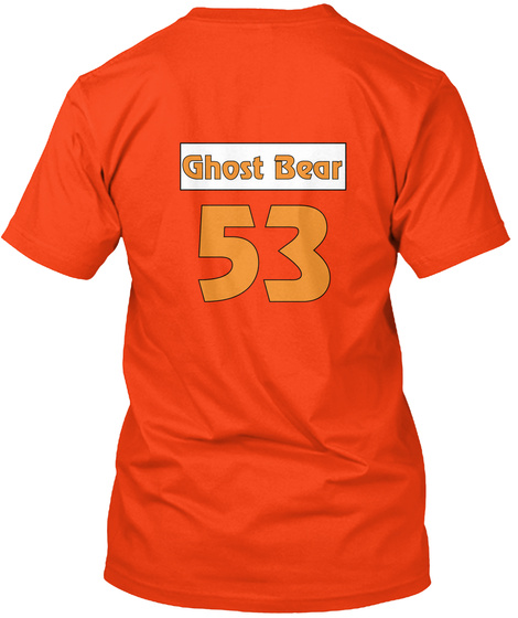 Ghost Bear Philadelphia Fly Or Die Shirt Deep Orange  T-Shirt Back