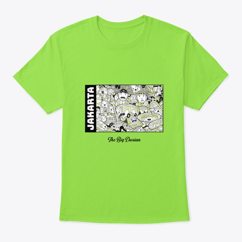Jakarta   The Big Durian Lime T-Shirt Front