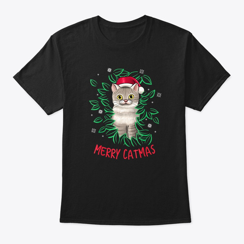 Merry Christmas Santa Hat Cute Cat Lover