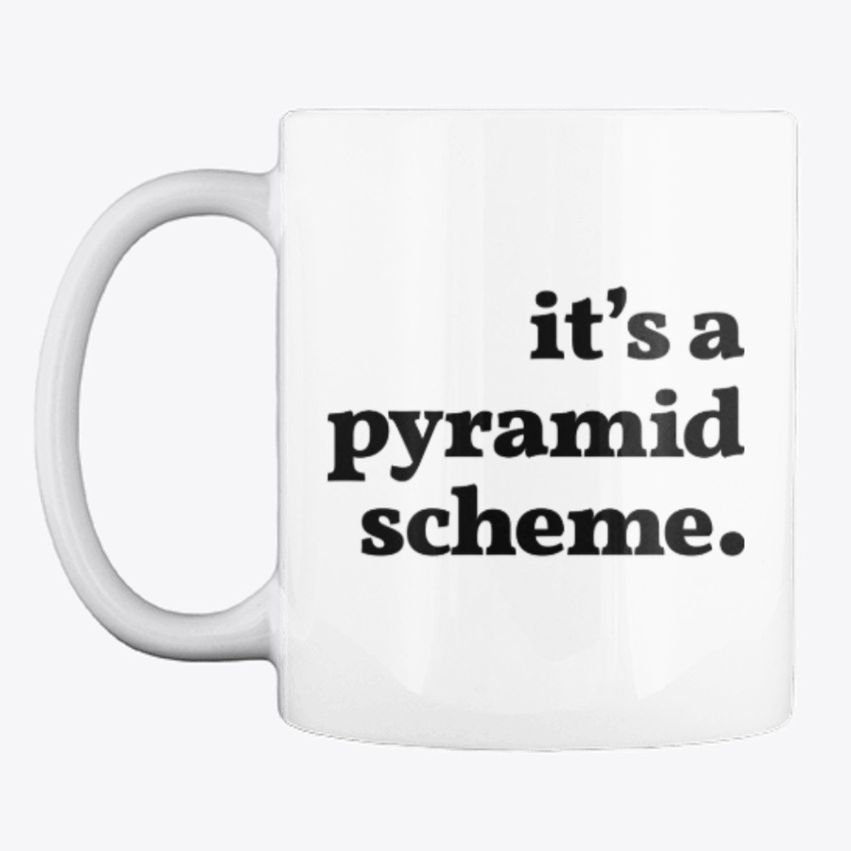 münecat Pyramid Scheme mug | münecat store