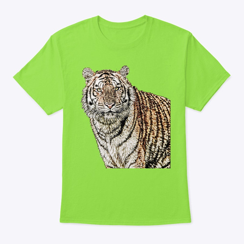 Tiger|Shirt|Hoodie|Iphone|Samsung|Design Lime Camiseta Front