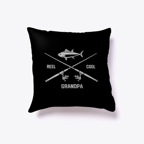Funny Fishing Grandpa Gift Black T-Shirt Front