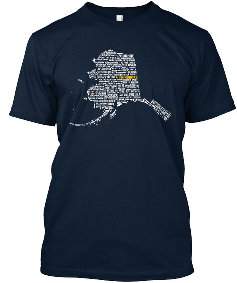 Prudhoe Frirbanks New Navy T-Shirt Front