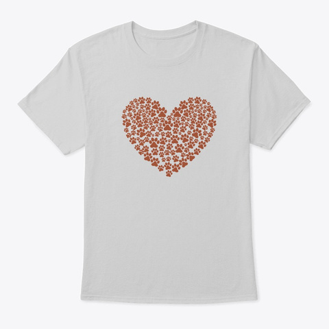 Love Paws Light Steel T-Shirt Front